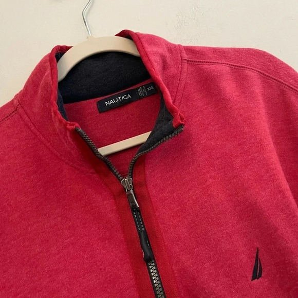Nautica pullover light red XXL preppy nautical classic casual boating - Picture 5 of 10